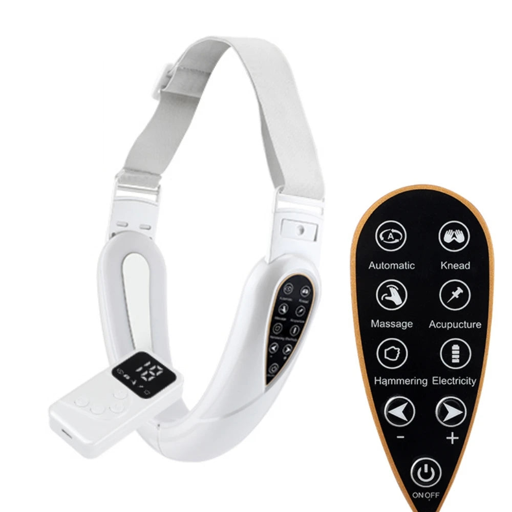 Face Lifting Device Red Light Skin Rejuvenation V Face Massager Double Chin Lift up with Remote Control Facial Beauty Instrument