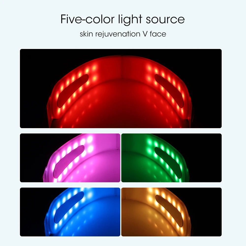 Face Lifting Device Red Light Skin Rejuvenation V Face Massager Double Chin Lift up with Remote Control Facial Beauty Instrument